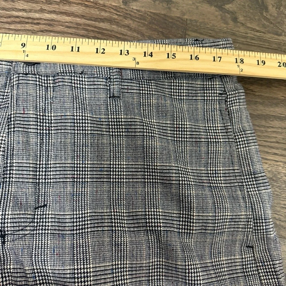 Banks Journal Men's Slim Tapered Crop Downtown Check Pant 36 Grey Plaid New